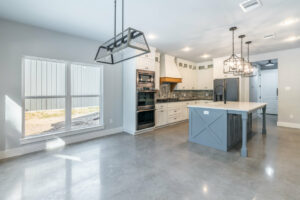 Custom home kitchen and dining room