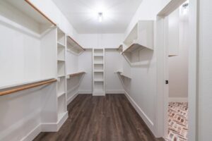 Custom Home walk in closet