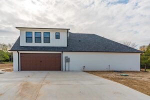 Custom Home rear entry and garage