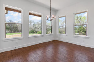 Dining room with natural light - FM 275 new house built by LaRue Custom Homes