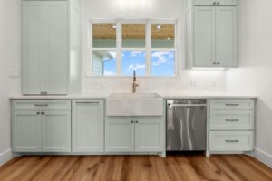 Kitchen sink with window