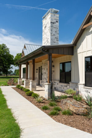 Custom built patio