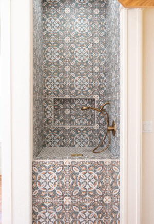 Custom shower tile